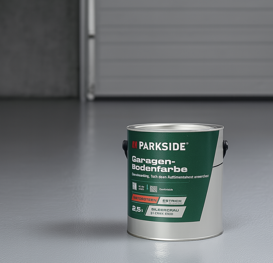 Parkside Garagenbodenfarbe Test