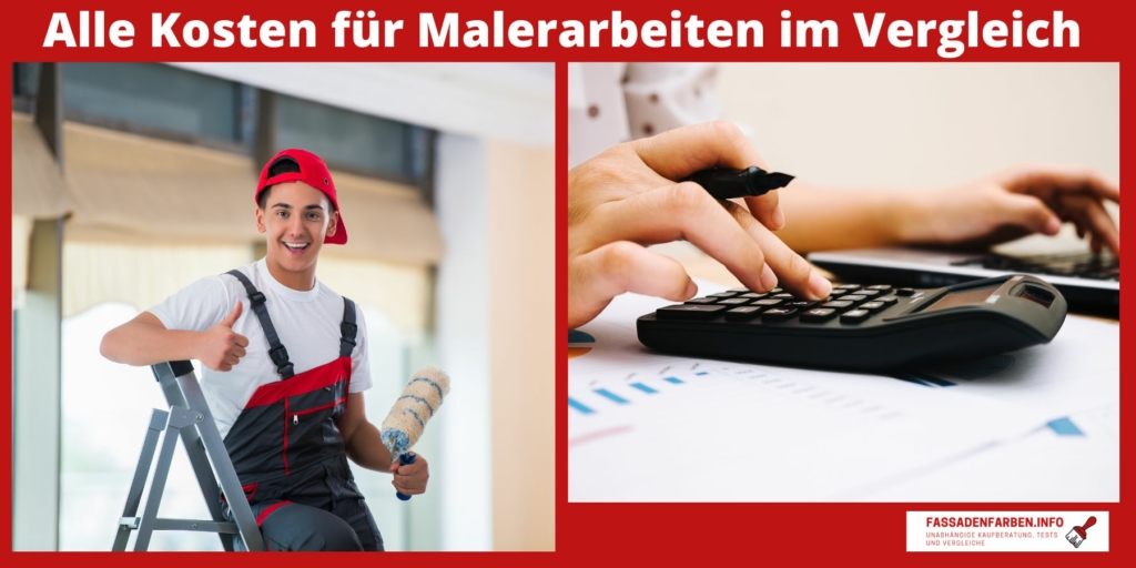 Malerarbeiten Kosten Vergleich 2023 [Inkl. Malerkosten Rechner]